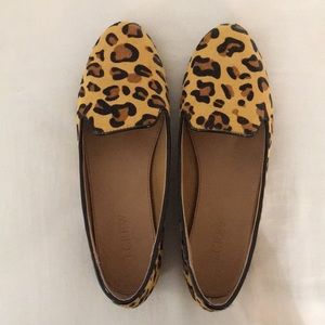 J.Crew Factory Cora Leopard Calf Hair Loafers